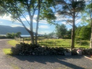 Inverlael Farm Pitches view over Loch Broom